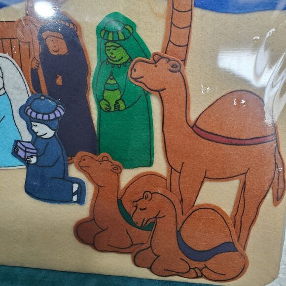 Nativity Scene Baby Jesus Flannel Felt Board Manger Wise Men Sunday School Gifts - Picture 3 of 8